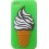 Coque Silicone Glace / Vert Iphone 4 / 4S