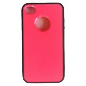 Coque Arrière Effet Bumper Iphone 4G / 4S rose