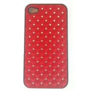 Coque Arrière Strass Iphone 4 / 4S Rouge