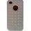 Coque Silicone perforée Iphone 4 / 4S Blanc