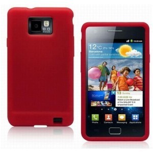 Coque silicone Rouge Samsung Galaxy S2 I9100