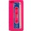 Coque Cassette Silicone Rose fushia Apple Iphone 5