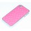 Coque Rose matelassée Aluminium Pour Iphone 4 / 4S