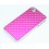 Coque Rose +strass brillant Aluminium Apple Iphone 4 / 4S