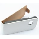 Etui à rabat blanc pour Samsung Galaxy Y S5360