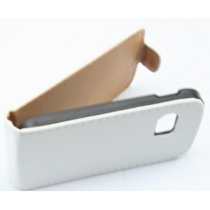 Etui à rabat blanc pour Samsung Galaxy Y S5360