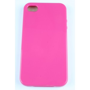 Coque Brillante Iphone 4 / 4S rose Silicone