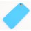 Coque Brillante Apple Iphone 4 / 4S bleu Silicone