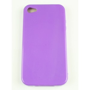 Coque Brillante Iphone 4 / 4S violet Silicone