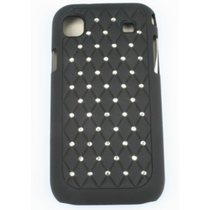 Coque noir Samsung Galaxy S I9000 strass