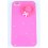 Coque rose fushia strass avec chapeau rose pour Iphone 4/4S