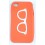 Coque Iphone 4 / 4S Orange Lunette Silicone