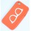 Coque Iphone 4 / 4S Orange Lunette Silicone