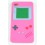 Coque Iphone 4 / 4S Game boy rose fushia Silicone