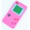 Coque Iphone 4 / 4S Game boy rose fushia Silicone