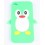 Coque Iphone 4 / 4S Pingouin vert silicone