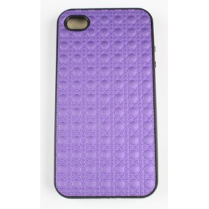 Coque iphone 4 /4s violette semi rigide