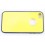 Coque iphone 4 / 4s jaune semi rigide