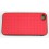 Coque iphone 4 / 4s rouge semi rigide