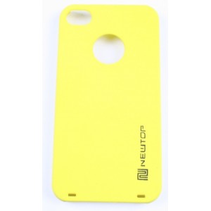 Coque iphone 4 / 4s jaune newtop