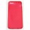 Coque iphone 5 rouge effet nid d'abeille silicone