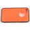 coque iphone 4 /4s orange semi rigide