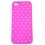 Coque iphone 5 rose fushia strass 