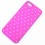 Coque iphone 5 rose fushia strass 