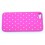 Coque iphone 5 rose fushia strass 