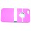 coque iphone 5 rose fushia avec support