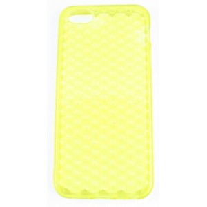 Coque iphone 5 jaune silicone