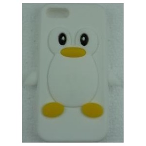 Coque iphone 5/5S blanc pingouin